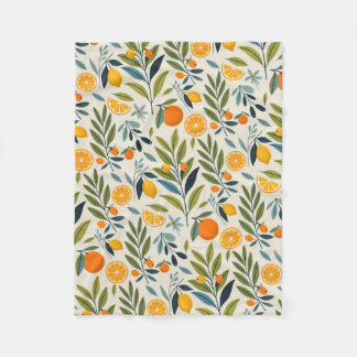 Lemon Orchard Dream Fleecefilt
