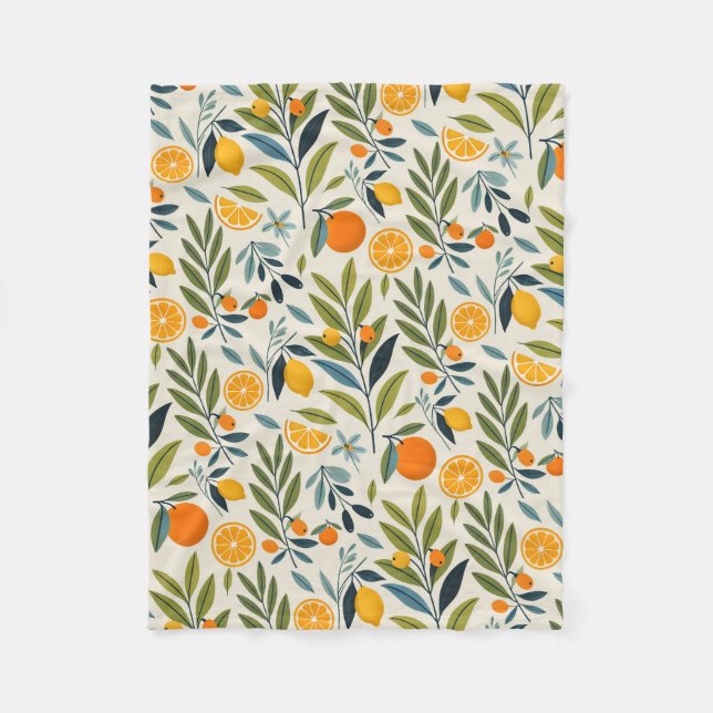 Lemon Orchard Dream Fleecefilt (Framsidan)