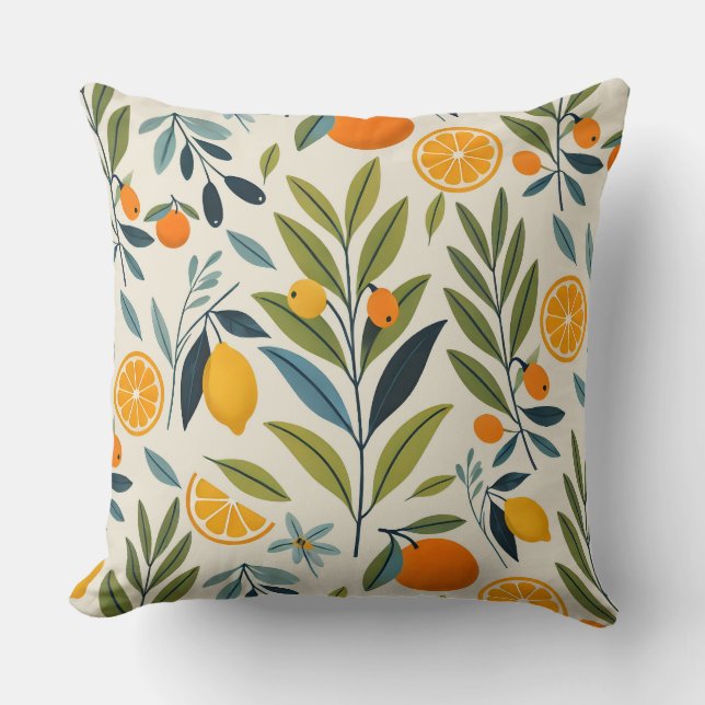 Lemon Orchard Dream Kudde (Framsida)