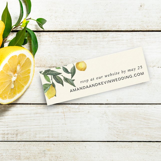 Lemon OSA Bröllop webbplats | Mini-kort Mini Visitkort (Skapare uppladdad)