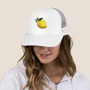 Lemon Painting Fruktart Keps