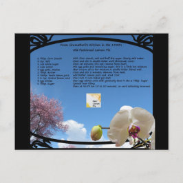 Lemon Paj Receptkort Vykort