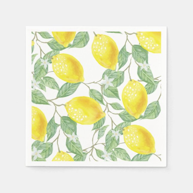 Lemon papper napkins pappersservett (Framsidan)