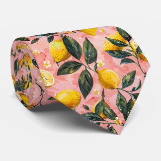 Lemon Pattern Men's Necktie  Slips