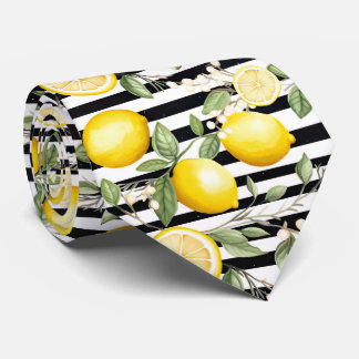 Lemon Pattern Men's Necktie  Slips