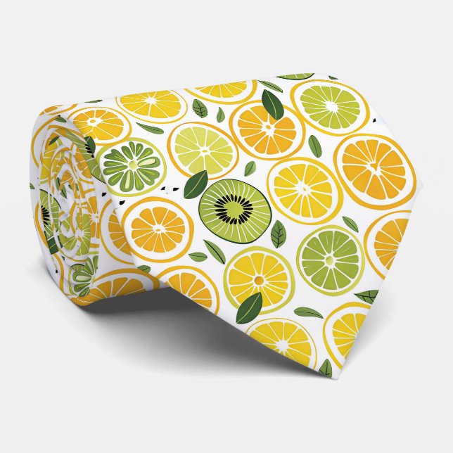 Lemon Pattern Men's Necktie  Slips (Rullad)