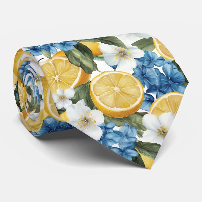 Lemon Pattern Men's Necktie  Slips (Rullad)