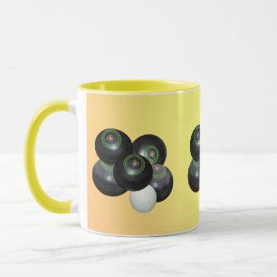 Lemon Peach Gräsmatta Bowls, kaffe Mugg