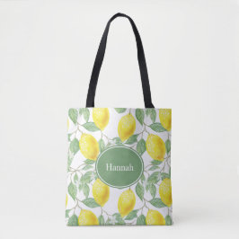 Lemon Personlig Tote Bag Tygkasse