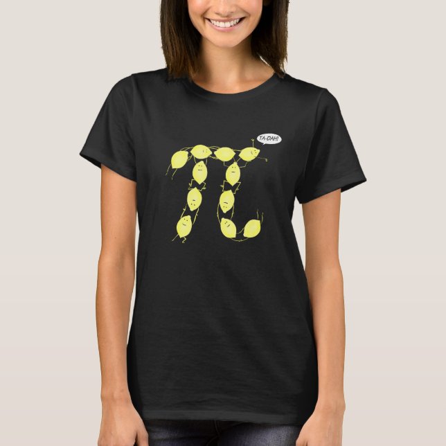 Lemon Pi Math Whizz Nerd Paj Baker Science Foodie T Shirt (Framsida)