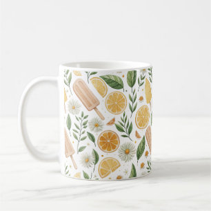 Lemon Popsicle & Daisy Blommig Mugg – Citrus Garde