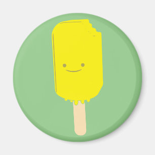 Lemon Popsicle Tecknad Teckning Magnet