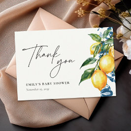 Lemon Positano Italiano Baby Shower - tackkort Tack Kort