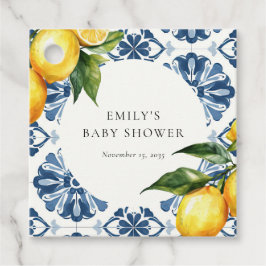 Lemon Positano Italy Baby Shower Gåvor Etiketter