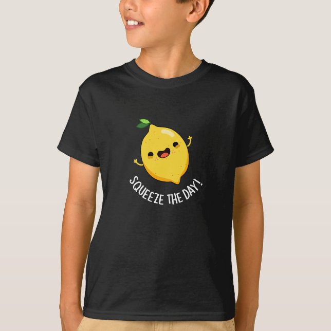 Lemon Pun Mörk BG T Shirt (Framsida)