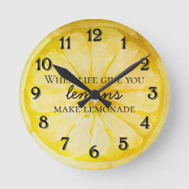 Lemon Quote Rund Klocka