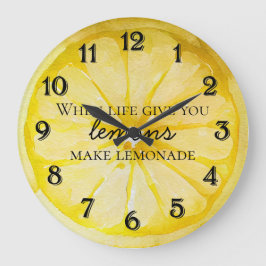 Lemon Quote Rund Klocka