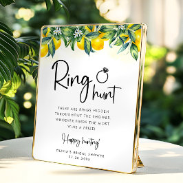 Lemon Ring Hunt-Möhippans spelkort Poster