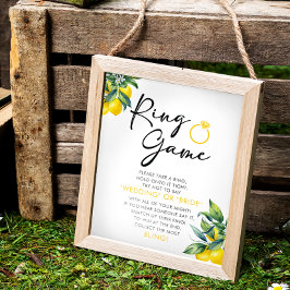 Lemon Ring Möhippa Game-skylt Poster