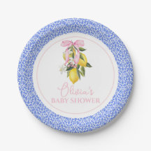 Lemon Rosa Bow La Dolce Vita Baby Shower