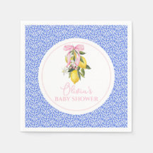 Lemon Rosa Bow La Dolce Vita Baby Shower