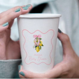 Lemon Rosa Bow preppy Coquette Baby Shower