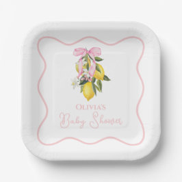 Lemon Rosa Bow preppy Coquette Baby Shower
