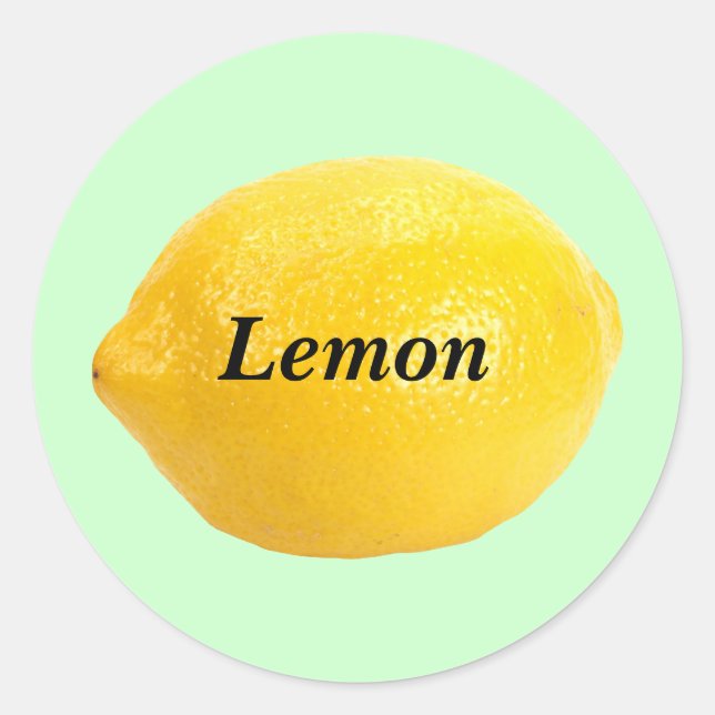 Lemon Runt Klistermärke (Framsida)