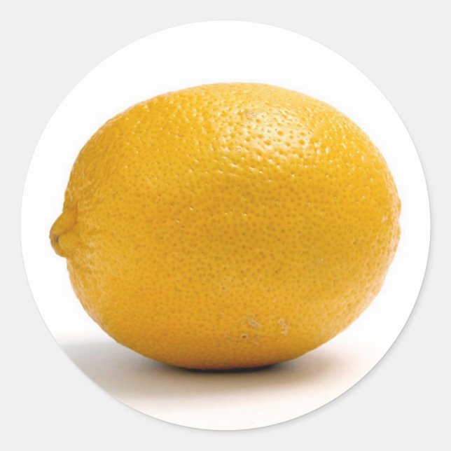 Lemon Runt Klistermärke (Framsida)