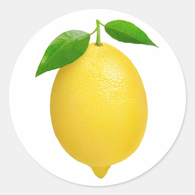 Lemon Runt Klistermärke (Framsida)