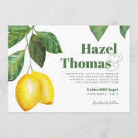 Lemon Season Bröllop Firande |