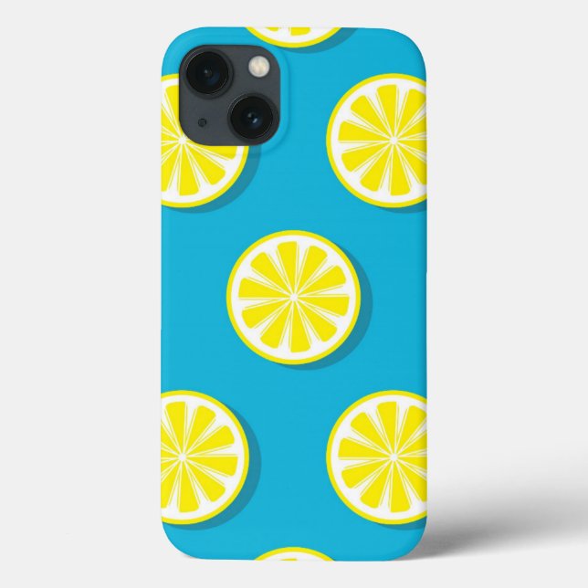 Lemon Segce Mönster iphone case (Baksida)