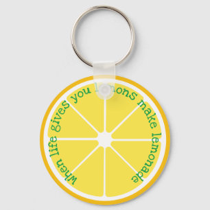 Lemon-segmentnyckelkedja Nyckelring