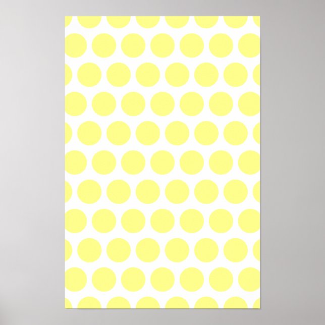 Lemon Sherbet Polka dots Poster (Framsidan)