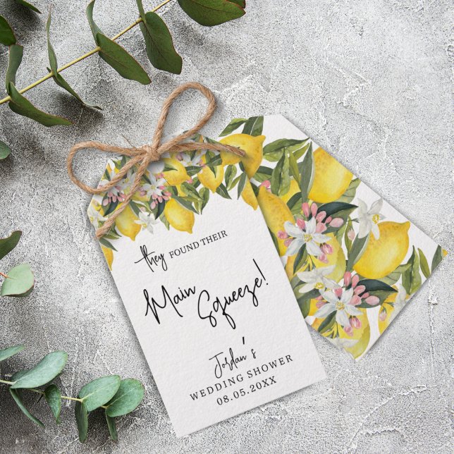 Lemon Shower-Blommigt för huvudhögdager för vatten Presentetikett (Skapare uppladdad)