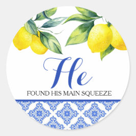 Lemon Shower Runt Klistermärke