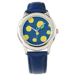 Lemon-skivor mönster armbandsur