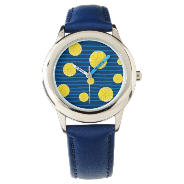 Lemon-skivor mönster armbandsur (Framsida)