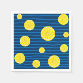 Lemon-skivor mönster pappersservett