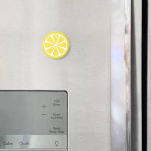 Lemon Slice Gult Summer Fruit Magnet