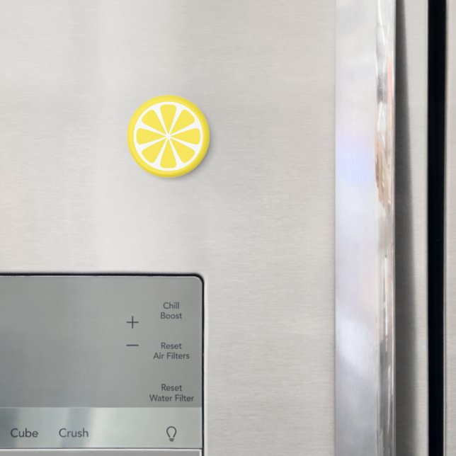 Lemon Slice Gult Summer Fruit Magnet (In Situ (Fridge))