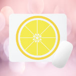 Lemon Slice Yellow Musmatta<br><div class="desc">Do you like fun mouse pads?  This mouse pad has a yellow lemon slice.</div>