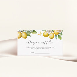 Lemon Sommardagstidning Raffle Biljett Baby Shower Tilläggskort