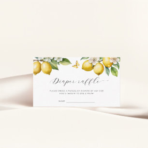 Lemon Sommardagstidning Raffle Biljett Baby Shower Tilläggskort