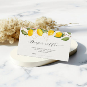 Lemon Sommardagstidning Raffle Biljett Baby Shower Tilläggskort
