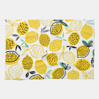 Lemon Sommardesign, Vintage illustration Kökshandduk