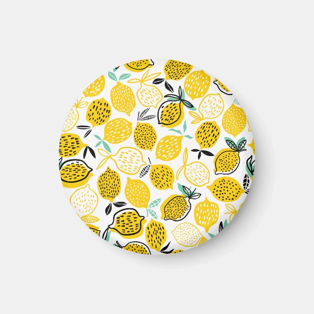 Lemon Sommardesign, Vintage illustration Magnet (Framsidan)