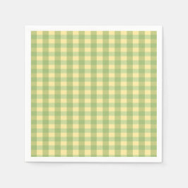 Lemon Sommargardin Rutig Pappersservett
