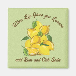 Lemon Sommarmagnet med Rom Magnet