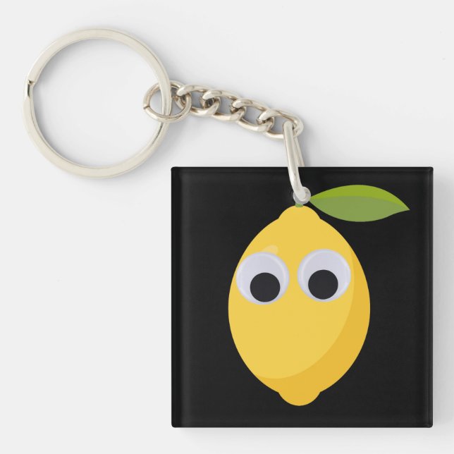 Lemon, söt frukt med googly ögon (Framsidan)